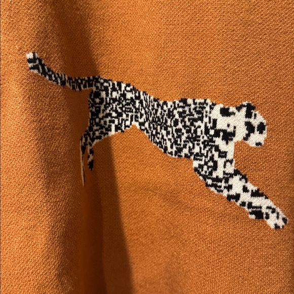 Leopard Print Brown Sweater - Picture 2 of 3